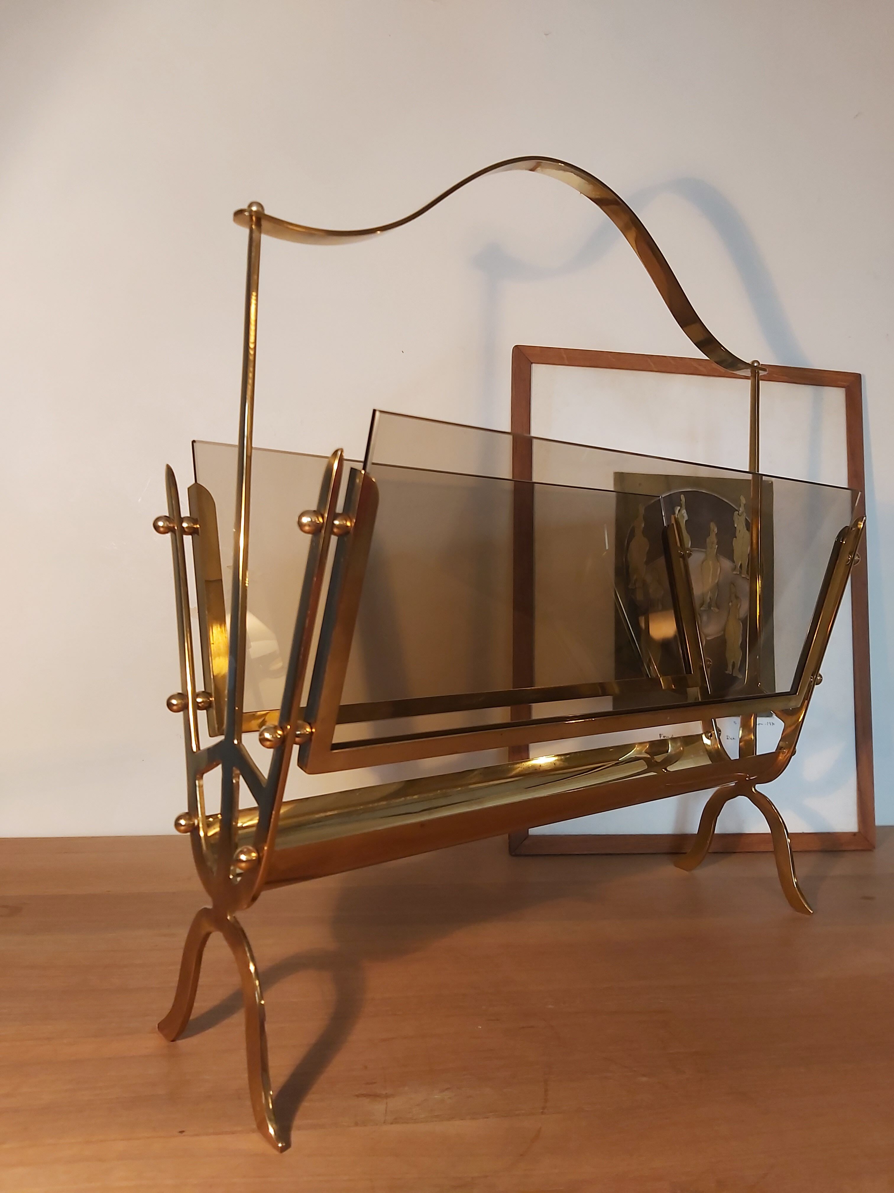 Italian style magazine rack from the 60s