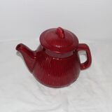 Red vintage teapot