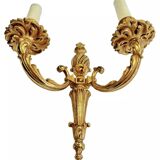 2 anciennes appliques bronze style Louis XVI