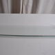 Vintage bathroom shelf chrome metal and glass