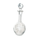 Vintage crystal decanter cut from star bevels and rice grains 1920-1930 bistrot
