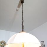 Danish Design Ceiling Lamp 70s Teak Height-adjustable