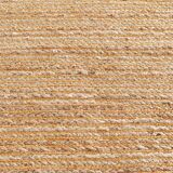Golden burlap rug 96 x 64 cm