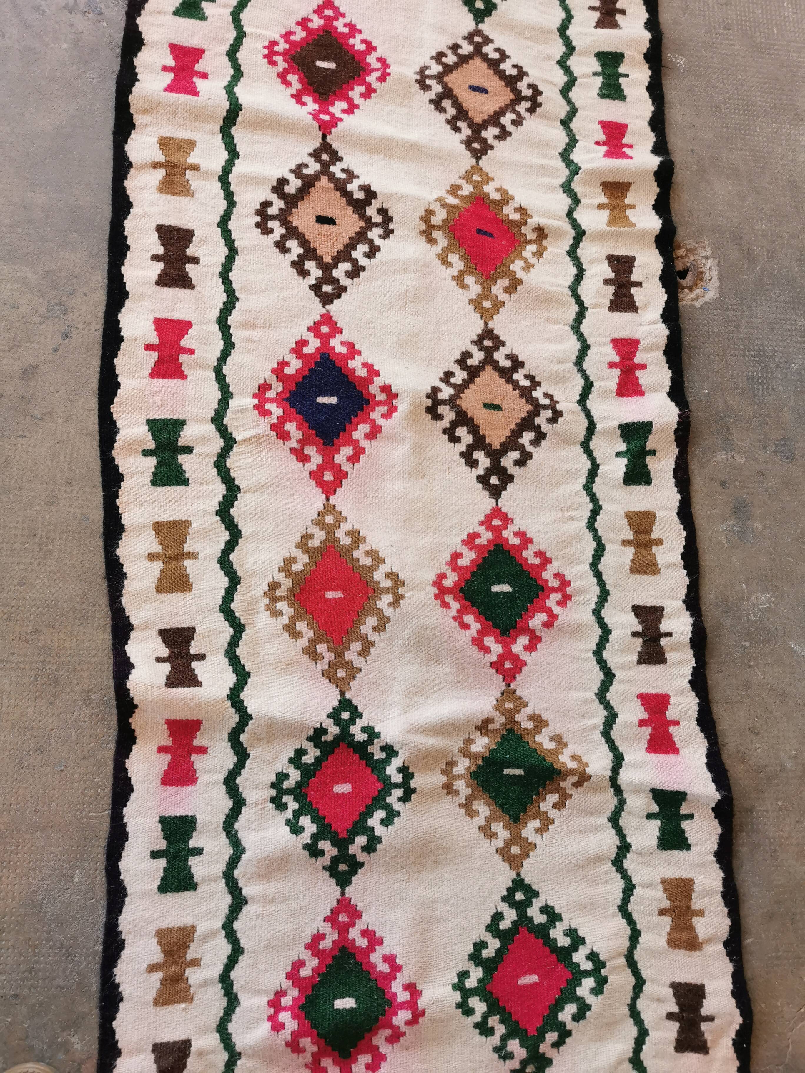 Antique Berber kilim runner rug