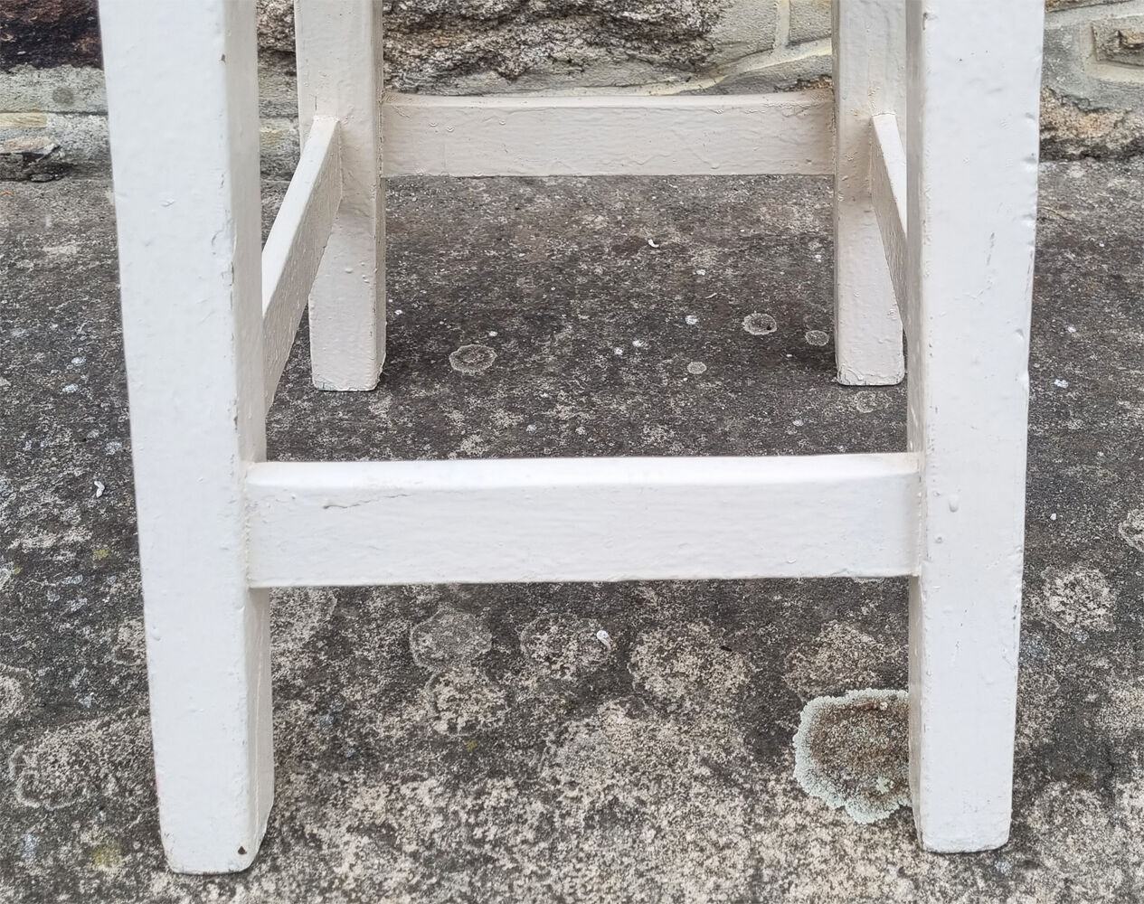 Workshop stool, vintage wood, 40