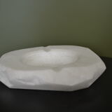 White marble ashtray