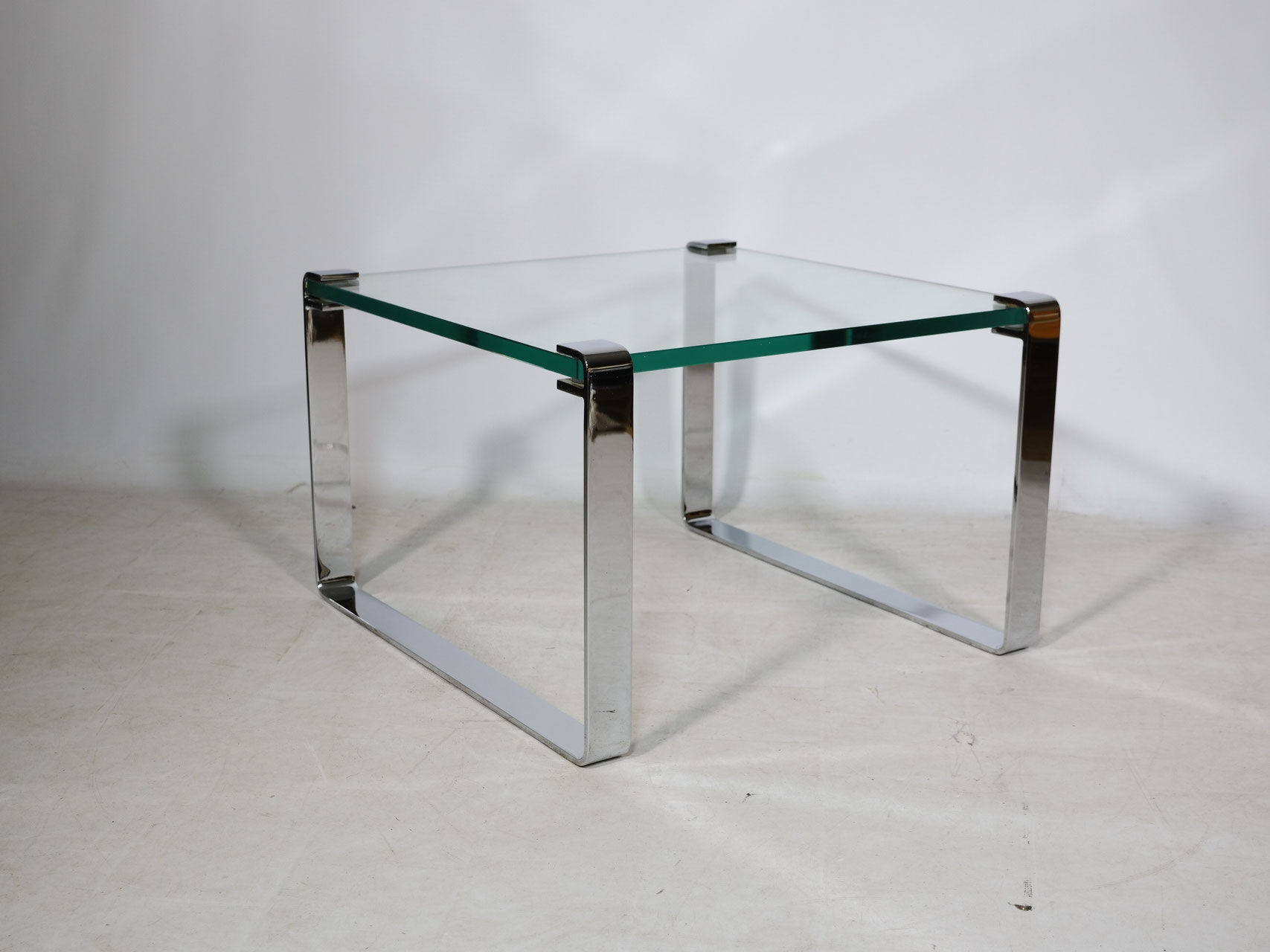 Glass and Chrome Coffee Table Model 1022 Classic by Draenert, 1990s