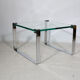 Glass and Chrome Coffee Table Model 1022 Classic by Draenert, 1990s