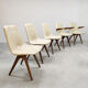 Chaises de salle à manger au design hollandais du milieu du siècle