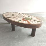 Ceramic coffee table Soleil Vallauris Barrois