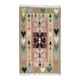 1970s Vintage Turkish Oushak Handmade Wool Cotton Green Runner Rug 107x175