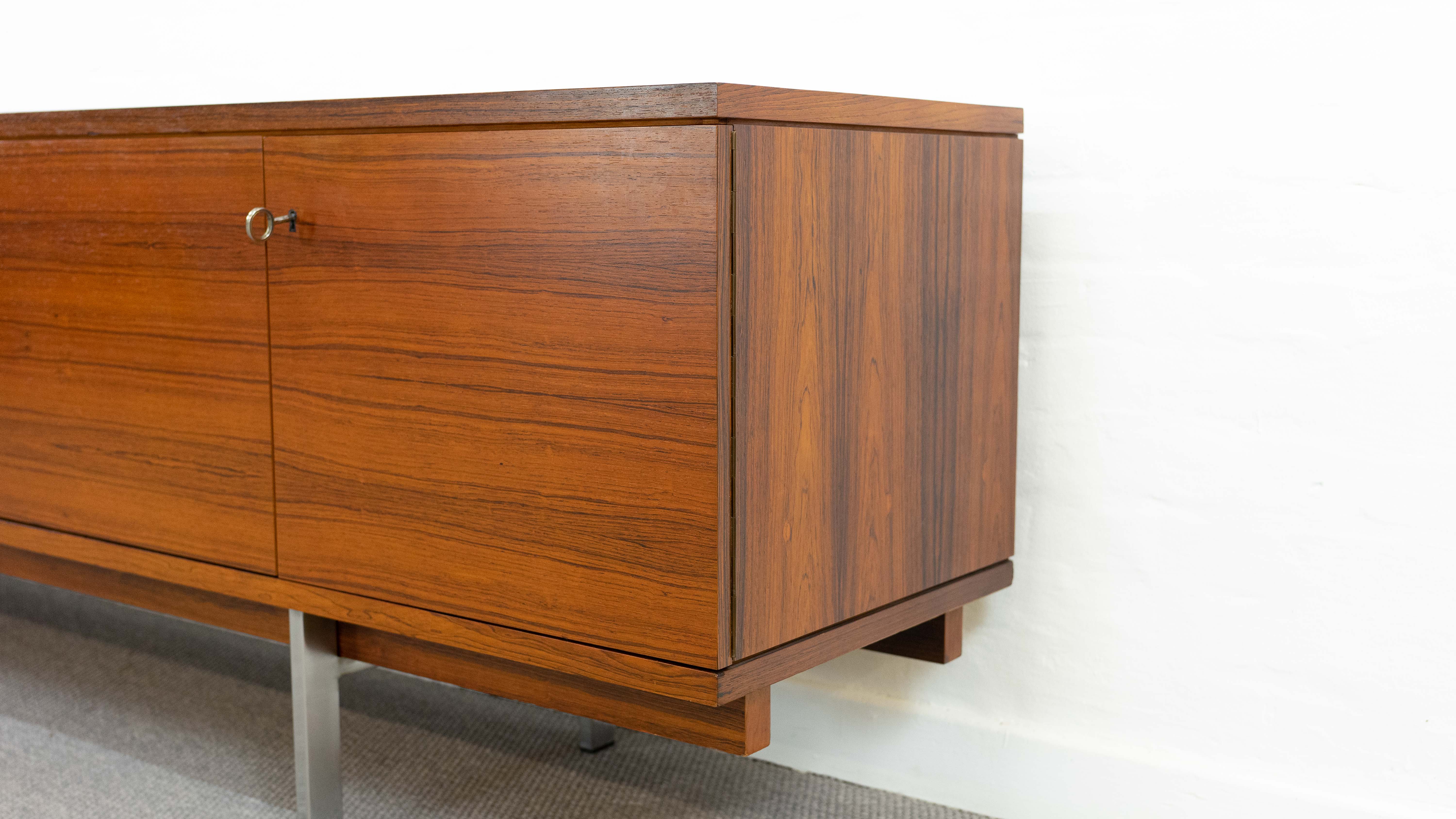 Minimalistic mid century sideboard in rosewood