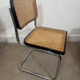 Black Cesca chair by Marcel Breuer B32 made in Italy.