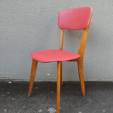 old vintage red chair