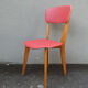 old vintage red chair