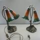 Paire de lampes nymphéas