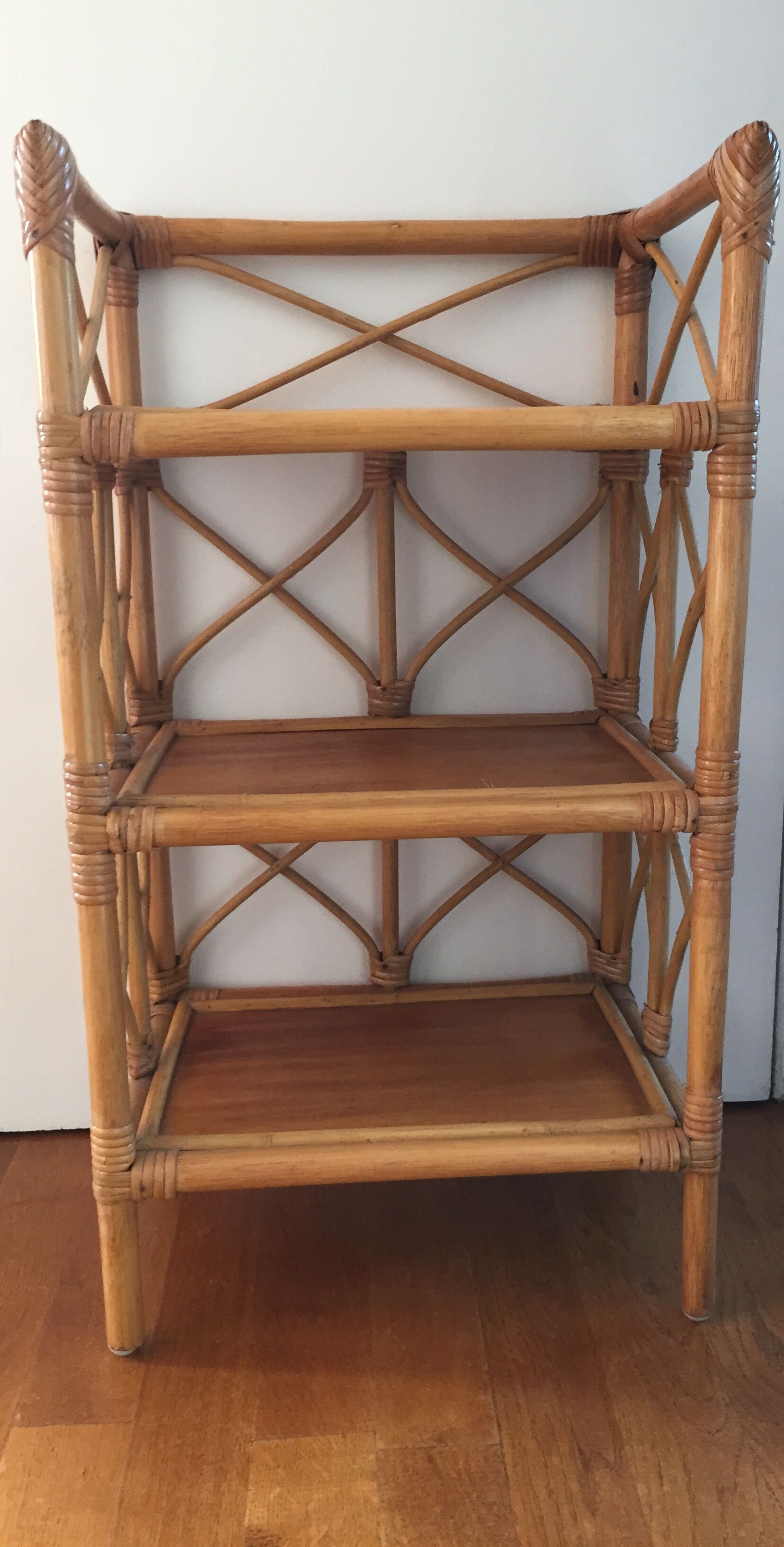 Rattan shelf