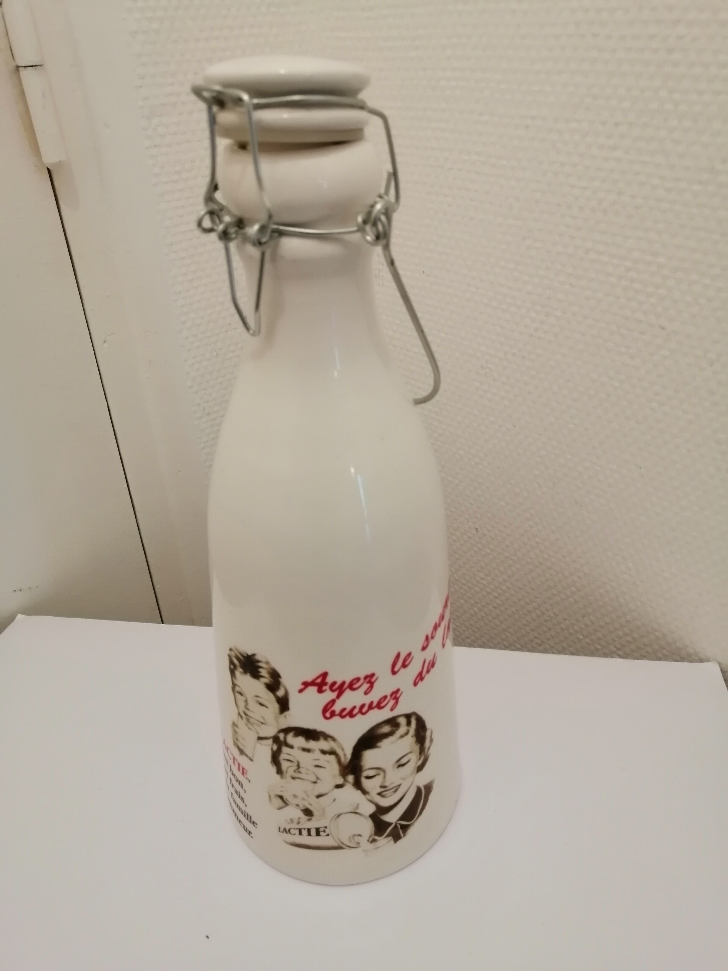 Vintage ceramic milk bottle