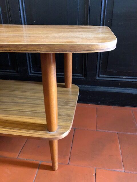 Scandinavian coffee table compass foot