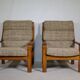 Teak Highback Lounge Chairs by L. Olsen & Søn, Set of 2, Denmark, 1960s