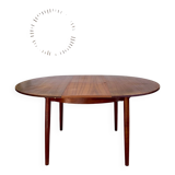 Table scandinave extensible en teck – années 60
