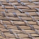 Vase in straw and plant fibers French folk art mid-twentieth century