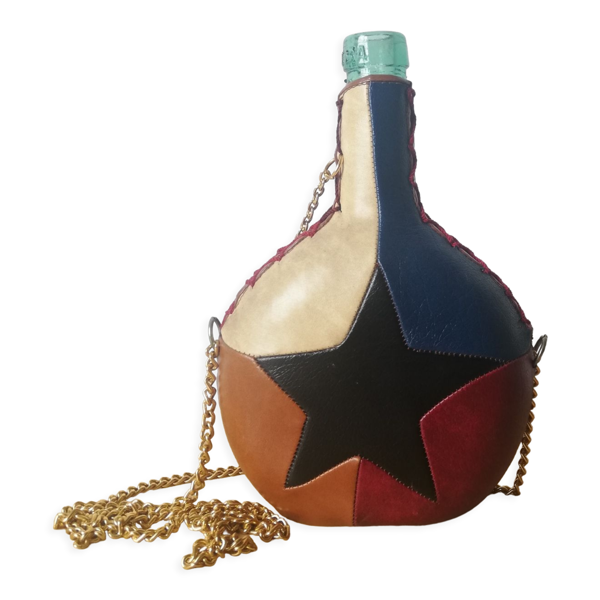 Leather demijohn