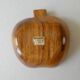 Cup, empty teak and mother-of-pearl pocket, apple shape