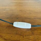 Orange turned wooden lamp base