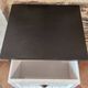 Wooden chest of drawers with 4 drawers refurbished - Black & White