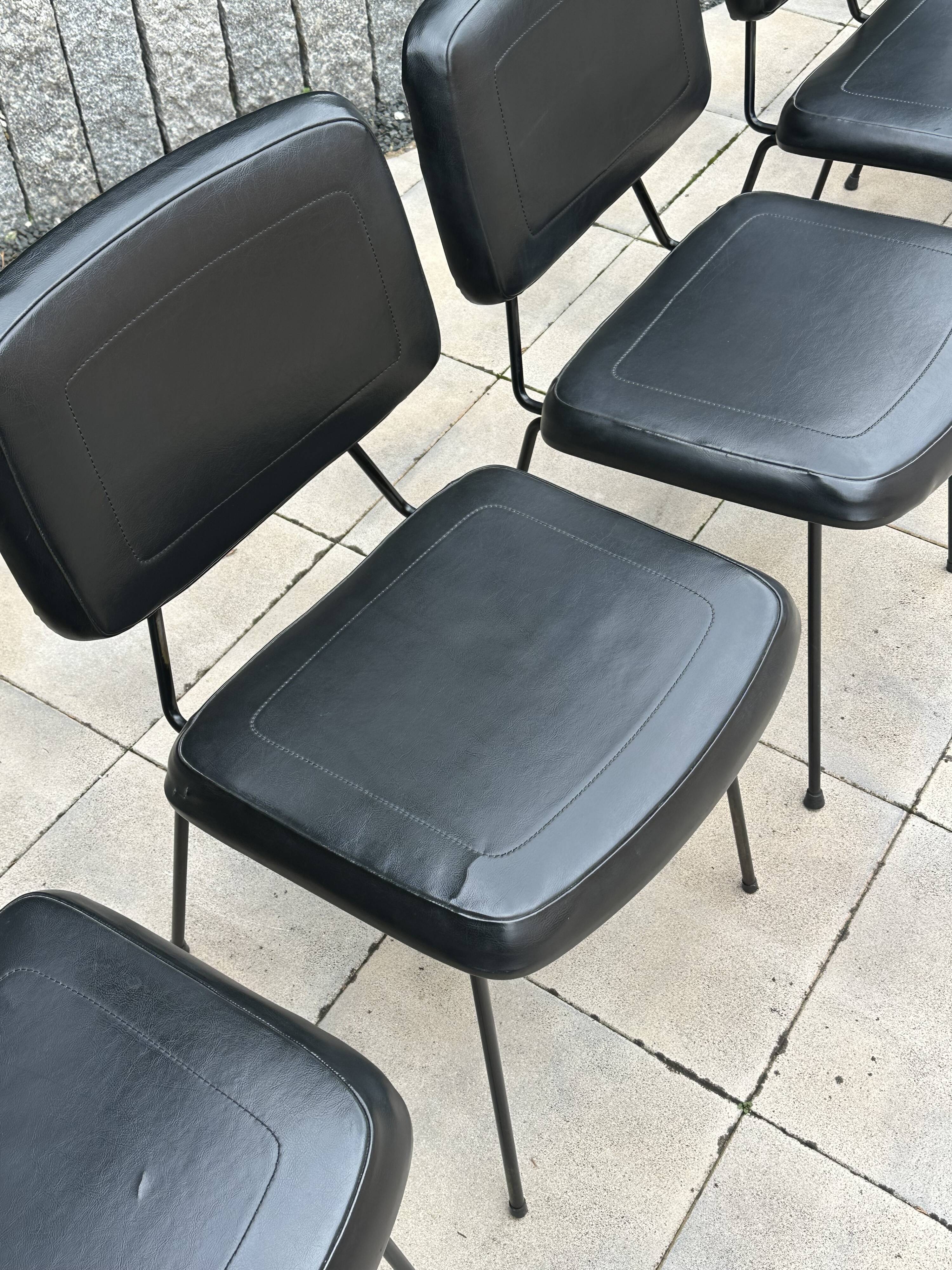 Set of 6 Pierre Paulin CM 196 chairs for Thonet – 1960s