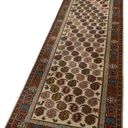 Tapis Oushak en laine noué à la main en Turquie 75 cm x 372 cm