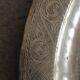 Engraved brass tray