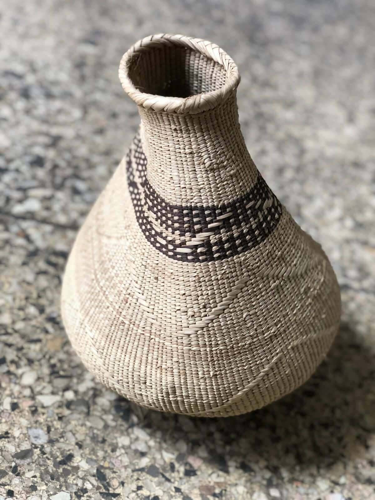 Panier Africain Binga (Tonga) tissé à la main