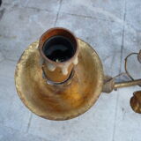 Masca gilded metal chandelier, 60s