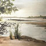 Old painting signed Sandbanks