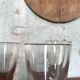 Suite de 4 verres à pieds soufflés