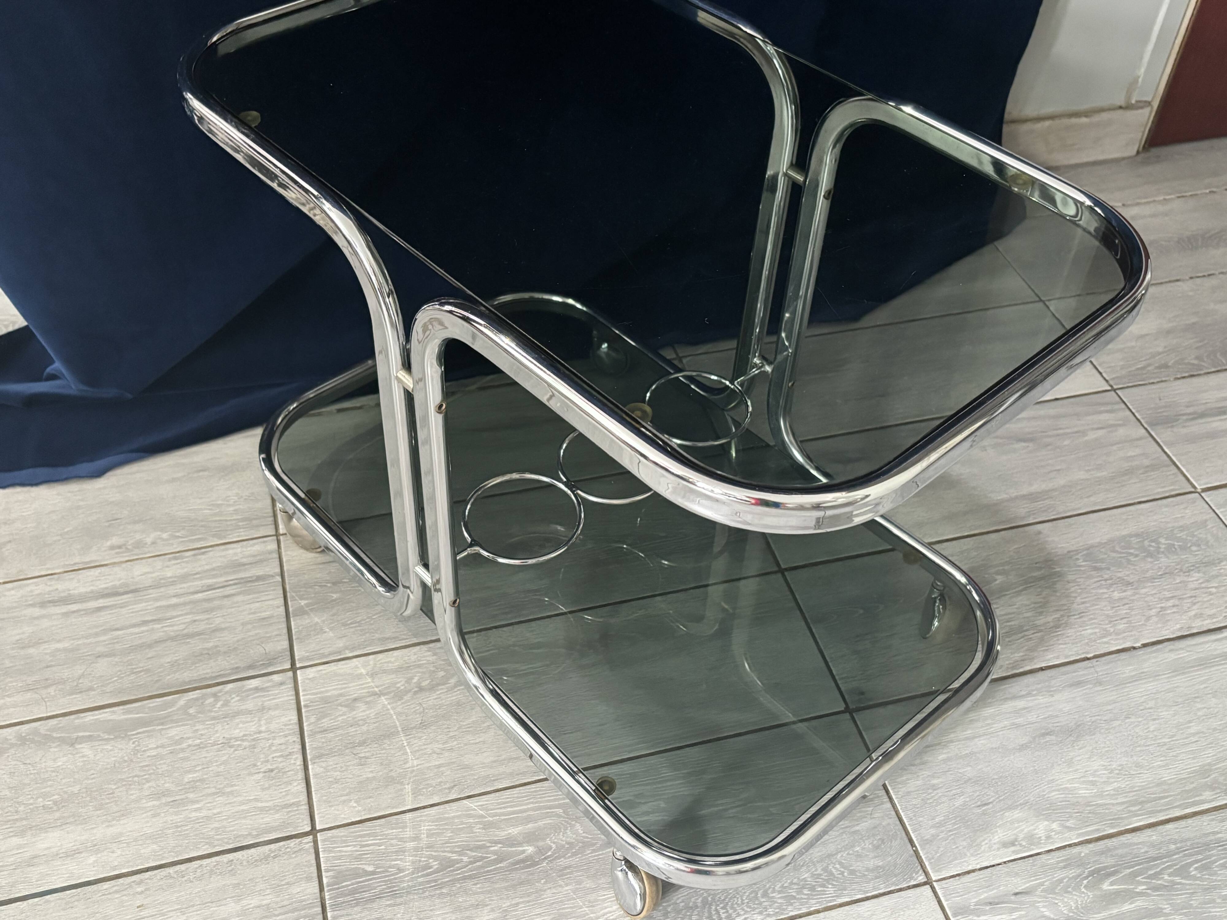 1960s rolling serving table