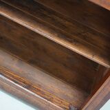 Antique French Pitch Pine & Marble Shop Counter Cabinet / Kitchen Island, 1
