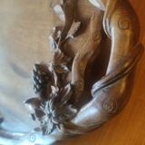 Solid mahogany serving tray