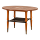 Vintage 60's table in wood and brass italian design