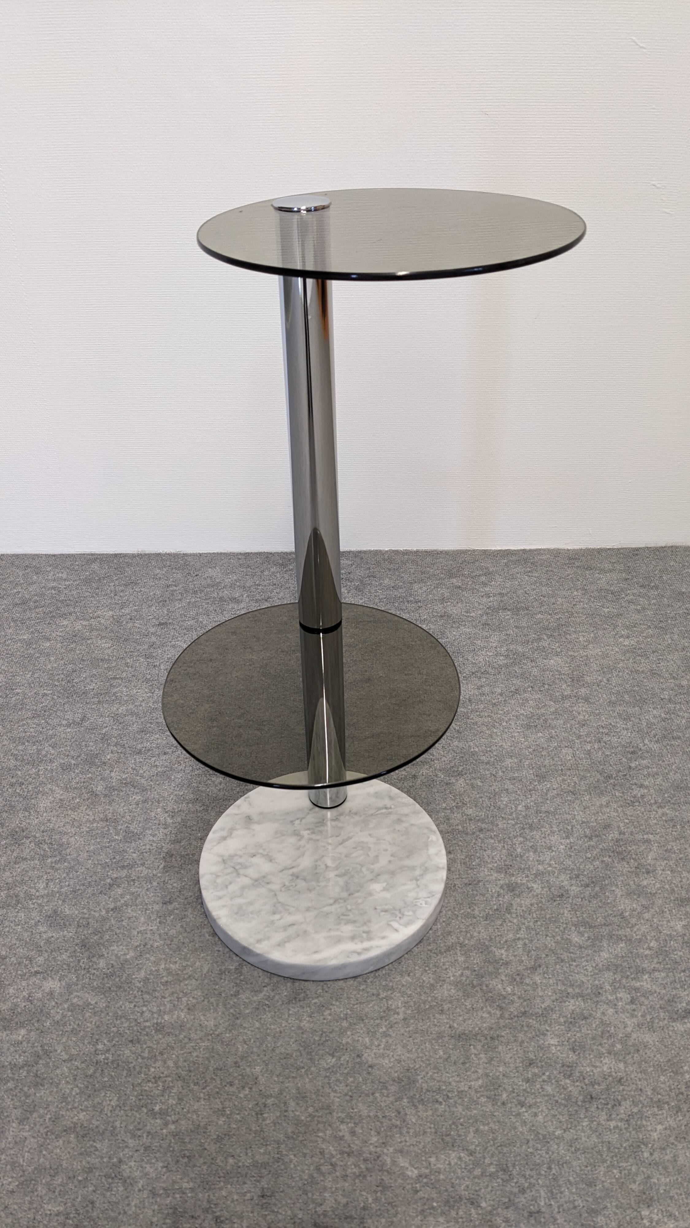 Space age side table or end table, France circa 1970.