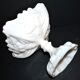 Opaline de Vallerysthal chalice cup Art Nouveau 1910 white opaline H16cm