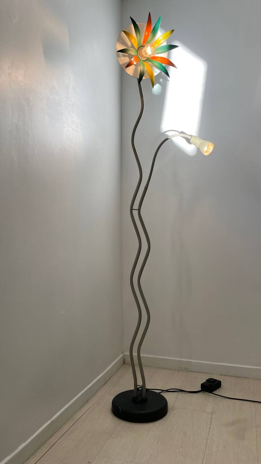 Italian flower head floor lamp circa 1970