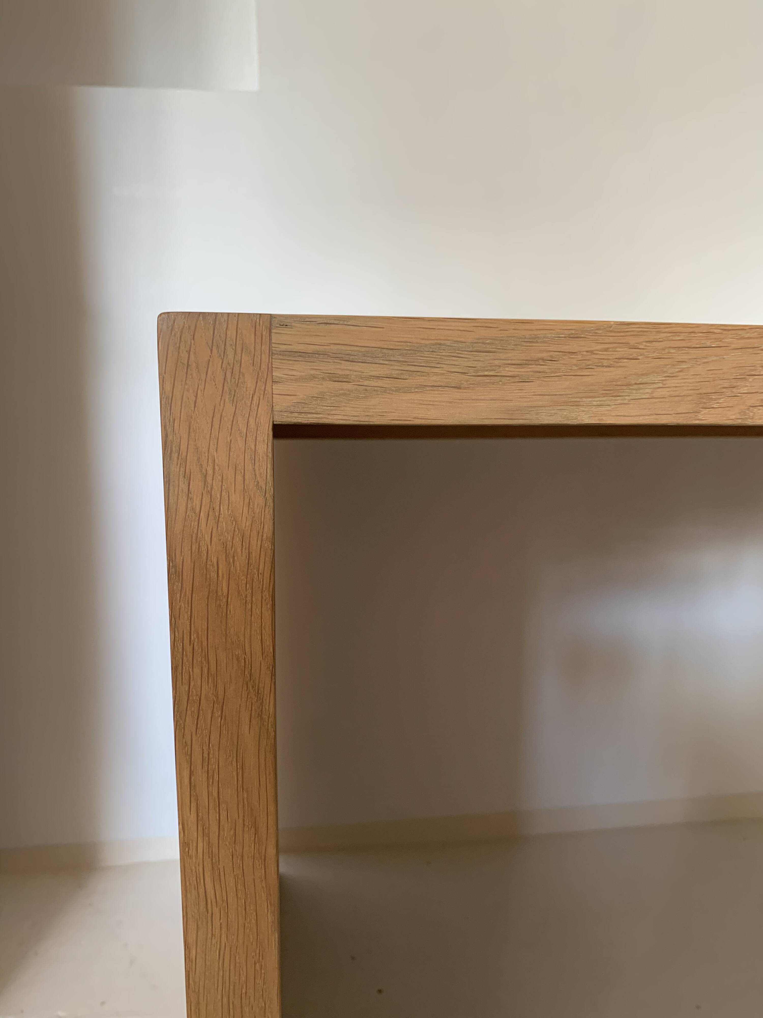 Contemporary solid oak desk