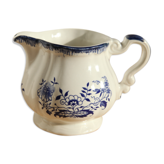 Pichet en faïence motif floral