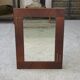 1950s modernist mahogany veneer mirror