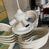 Sapce Age pendant lamp in white metal