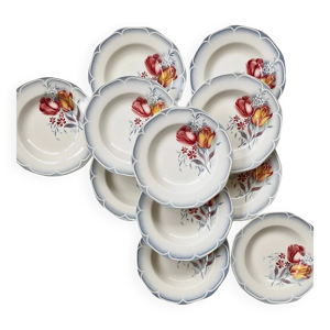 Lot de 11 assiettes Otto - digoin