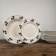12 blue cherry plates